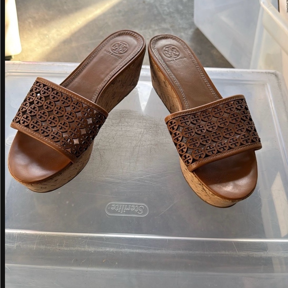 Tory Burch Brown Wedges
